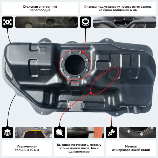 Купить Пластиковый топливный бак Hyundai Accent (BP) Пластиковый топливный бак Hyundai Accent (BP)